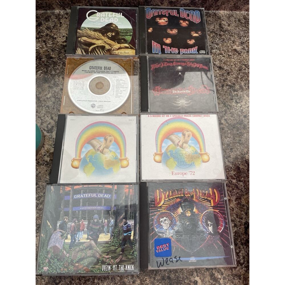 Grateful Dead Lot 9‎ CD’s In The Dark Europe ‘72 Dylan Wake Of The Flood Strange